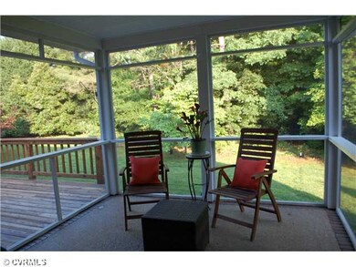 Patio/Deck - Aggregate Floor Screened Porch with Deck and Family Room Access
