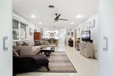 Looking back to the living area from the sunroom