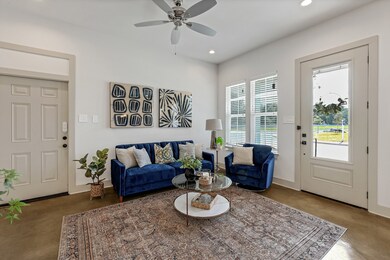 Spacious living area with plenty of natural lighti