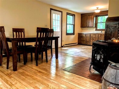 Dining Area, Pellet Stove