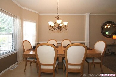 Gorgeous open formal dining room features updated