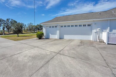 Over-sized three-car garage with plenty of storage