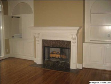 Living room with fireplace