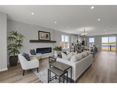 Similar Large open living, dinning and kitchen.