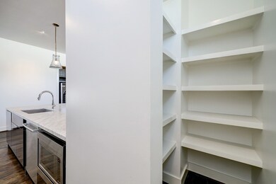 Walk in Pantry with 10 fixed shelves.