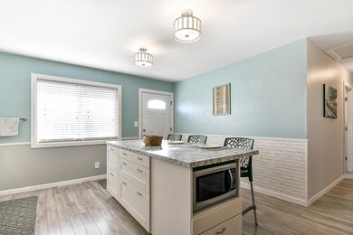 7' Island in Kitchen