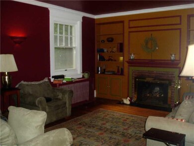 Living Room. Large living room with paneling and f
