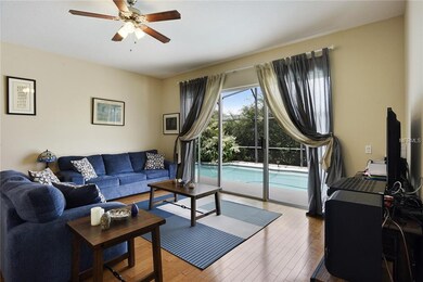Family Room w/View of Pool & Water