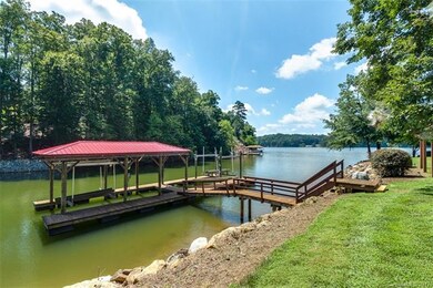 Boat docks with new metal roof