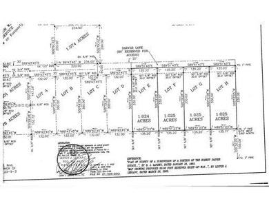 Land/Lot. 4 ACRES ON SARVER LANE LOTS E,F,G&H