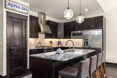 Kitchen with appliances with stainless steel finis