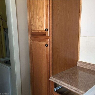 Pantry cabinet and first floor laundry just beyond!