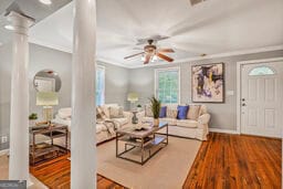 Gorgeous-spacious family room with lots of natural light!