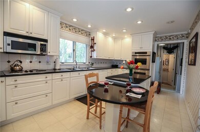 Kitchen eat in area.