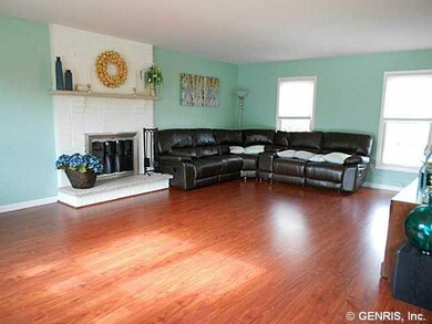 Great Room. The super sized great room has a lamin