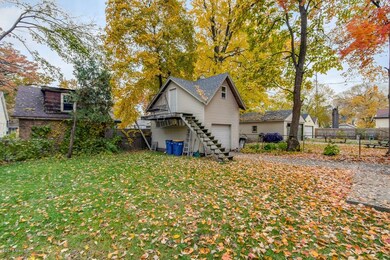 backyard and garage