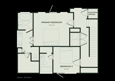 Discover your perfect retreat on the third floor of Skyline B, featuring a spacious primary bedroom, an additional bedroom, two elegant bathrooms, and elevator access for ultimate convenience.