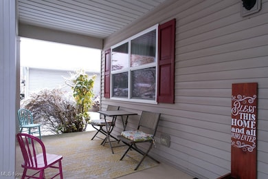 Front porch is cozy!