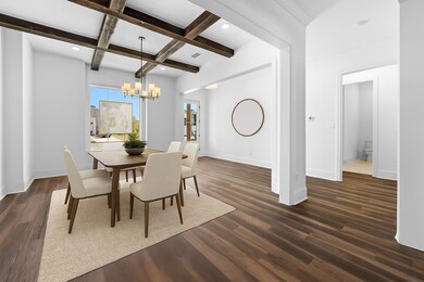 Host the finest dinner parties in the elegant formal dining room. This photo has been virtually staged.