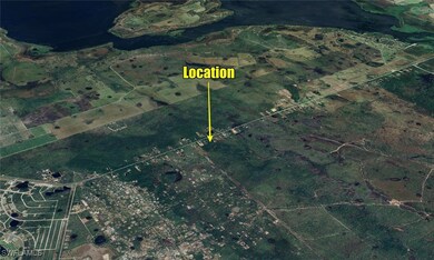 Aerial view of property's location