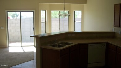 kitchen view into breakfast nook