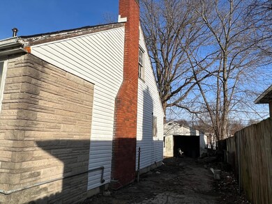 East side of home