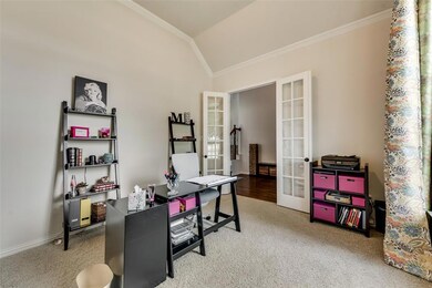 Light and bright Study with French doors