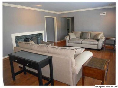 A view of the living room from the foyer