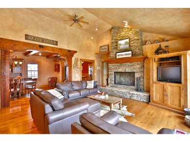 Kitchen opens to lovely living room