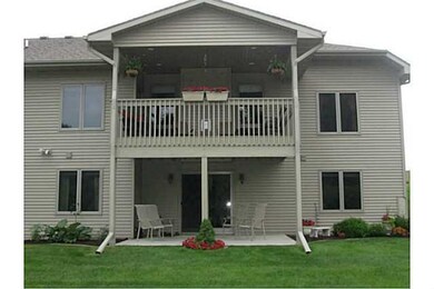 Exterior Front. View from back of town house.
