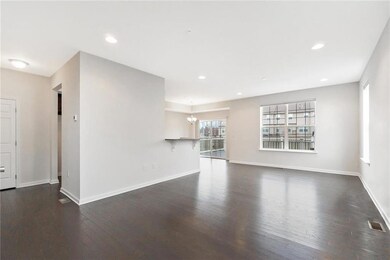 Living room with spacious open floor plan