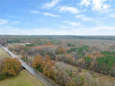 Bird's eye view with a wooded view