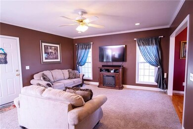Living Room roomy and offers plenty of natural sun