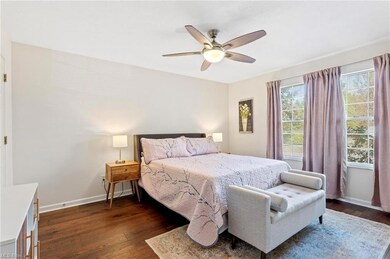 First floor bedroom with walk in closet