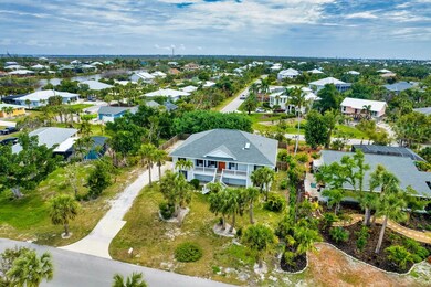 Aerial view of front of home.