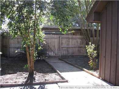 Fully fenced private backyard