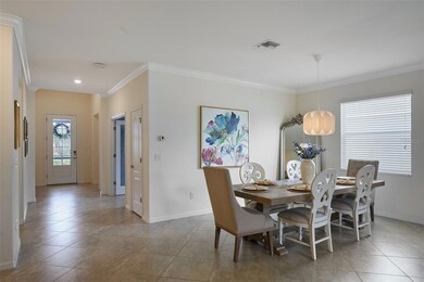 Large room will accommodate dining for many.