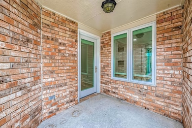 Remodeled entryway with door threshold leveled to