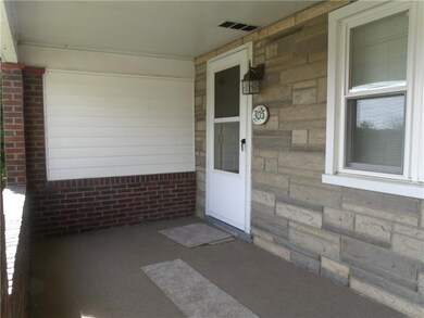 Charming full length Front Porch