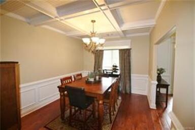 The formal dining room is on the right of the foye