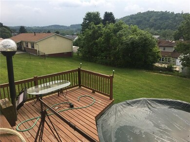 Pool connects to the lower level of the deck.