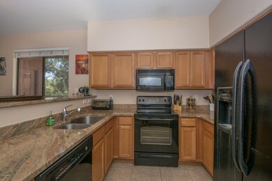 Kitchen with granite tops.