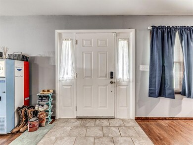Entrance foyer with baseboards