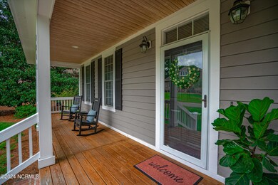 Charming large rocking chair front porch