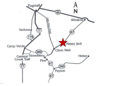 directions map red star