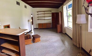 shelving and living room