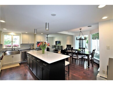 Beautiful dining area adjacent to kitchen with ple