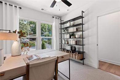 Bedroom on ground floor. Pictures are of model home