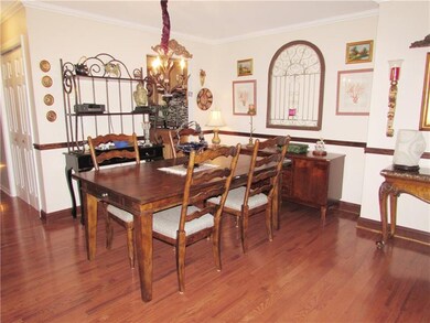 The New Hardwood Flooring Extends into the Dining 
