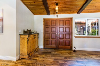 Double-Door Front Entry into Foyer leading directl